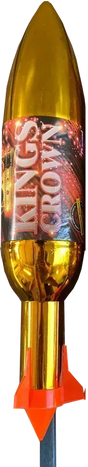 Kings Crown large 1.3G firework rocket by Primed Pyrotechnics.