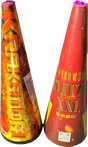 Krakatoa and Glitzy XXL 500g firework fountains twin pack.