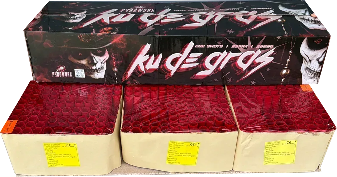 Ku De Gras compound firework barrage by Galactic Fireworks