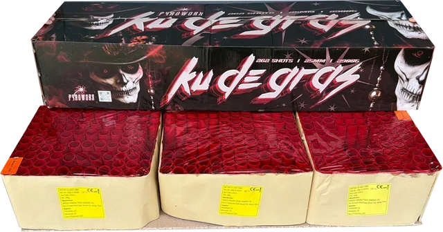 Ku De Gras compound firework barrage by Galactic Fireworks