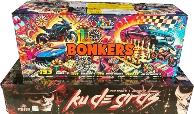 Ku De Gras and Bonkers firework compounds twin pack.