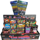 Las Vegas Crate complete firework display kit by Primed Pyrotechnics.