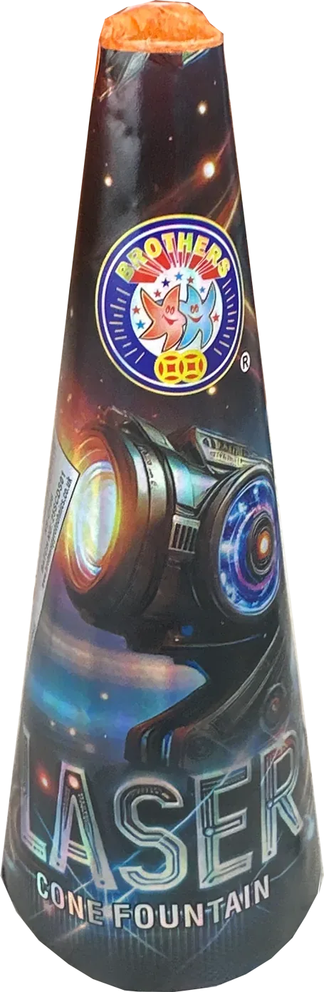 Laser firework fountain by Brothers Pyrotechnics.