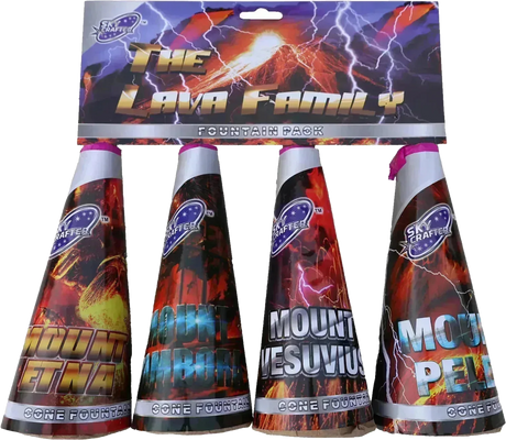 Lava Family 4-pack low-noise garden fountains by Sky Crafter