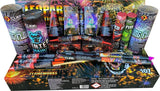 Leopard Box 21-piece F2 firework selection box by Cube Fireworks