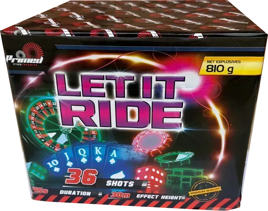 Let It Ride firework cake by Galactic Fireworks