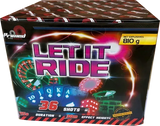 Let It Ride firework cake by Galactic Fireworks