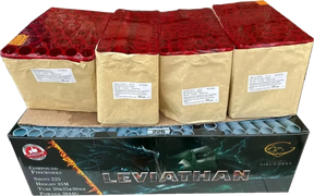 Leviathan 225-shot fanned F3 compound firework by Gemstone