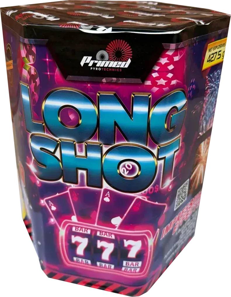 Long Shot firework cake by Galactic Fireworks
