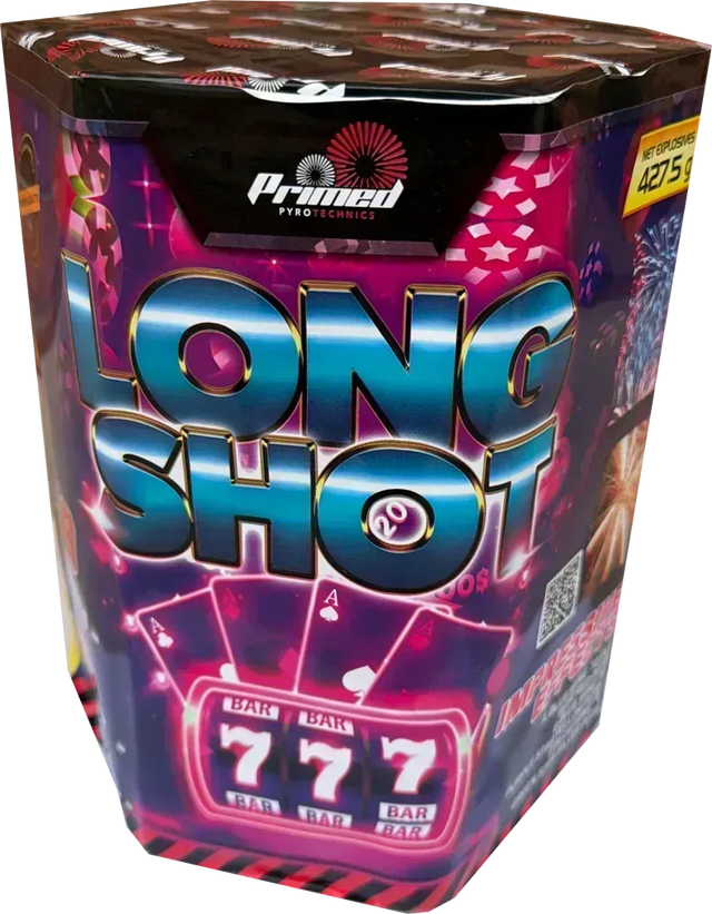 Long Shot firework cake by Galactic Fireworks