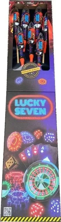 Lucky Seven 7-pack F3 rockets by Primed Pyrotechnics
