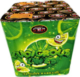 Ludicrous Limes 36-shot F3 cake firework by Bright Star