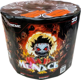 Xtreme Fireworks Mad Menace 33 shot cake.