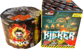 Mad Menace and Kicker firework cakes twin pack.