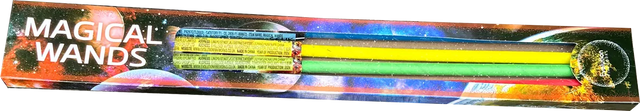 Pack of 4 Evolution Fireworks Magical Wands in assorted colours.