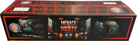 Menace To Society 246-shot fanned F3 compound firework by Brothers Pyrotechnics