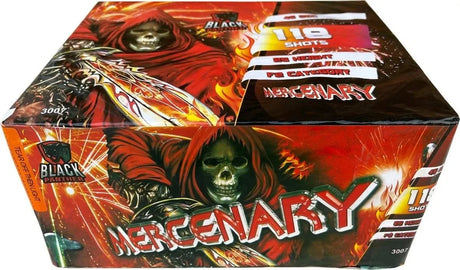 Mercenary 118-shot F2 cake firework by Black Panther