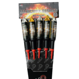 Primed Pyrotechnics Mercury Rising pack of 5 double break rockets.