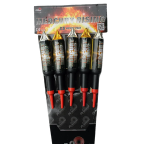 Primed Pyrotechnics Mercury Rising pack of 5 double break rockets.