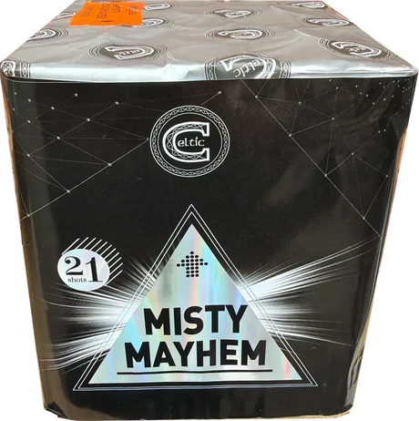 Misty Mayhem firework cake by Galactic Fireworks