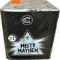 Misty Mayhem firework cake by Galactic Fireworks