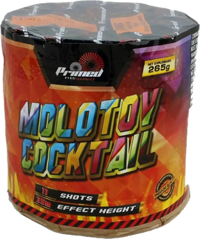 Molotov Cocktail 11-shot F3 mine firework by Primed Pyrotechnics