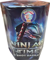 Brothers Pyrotechnics Ninjas Time 19 shot cake.
