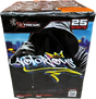 Xtreme Fireworks Notorious 25 shot cake.