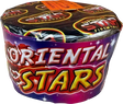Bright Star Fireworks Oriental Stars 96 shot cake.