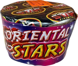 Bright Star Fireworks Oriental Stars 96 shot cake.