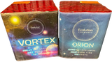 Evolution Fireworks Orion and Vortex twin pack cakes.