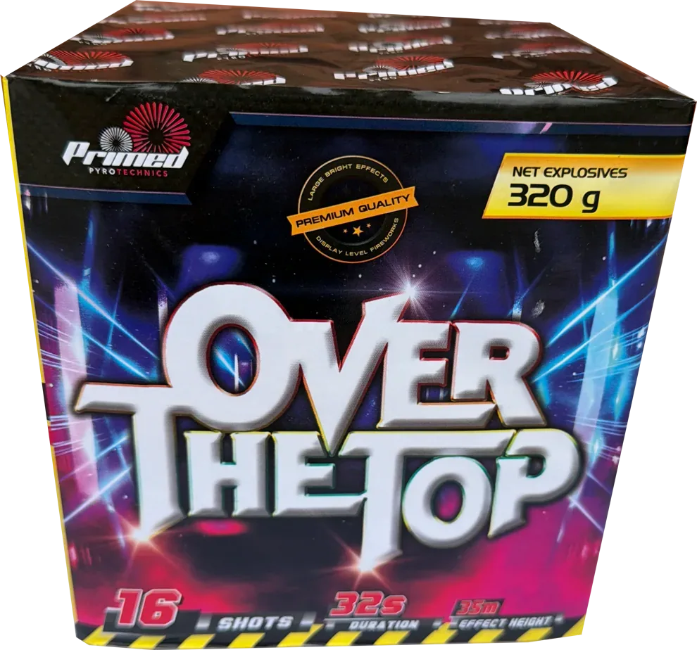 Over The Top firework cake by Galactic Fireworks