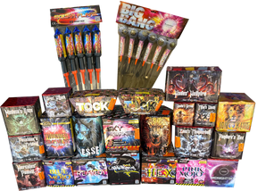 Overdrive Pack 33-piece complete display firework pack by Galactic Fireworks