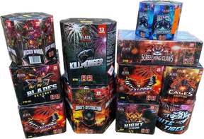 Panther Bag 11-cake F3 cake pack firework by Cube Fireworks