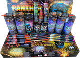 Panther Box 22-piece F2 firework selection box by Cube Fireworks