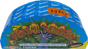 Peacock Fountain, low-noise fanned garden fountain firework by Standard Fireworks