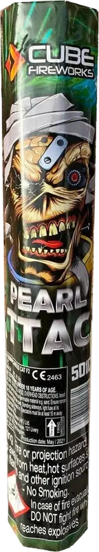 Pearl Attack 56-shot candle firework by Cube Fireworks