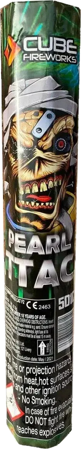 Pearl Attack 56-shot candle firework by Cube Fireworks