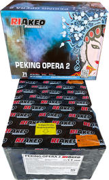 Peking Opera 2 71-shot fanned F2 compound firework by Riakeo