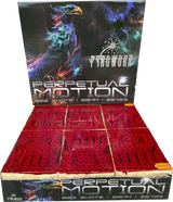 Pyroworx Perpetual Motion 600 shot compound firework in large box.