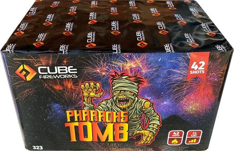 Pharaoh's Tomb 42-shot cake firework by Cube Fireworks