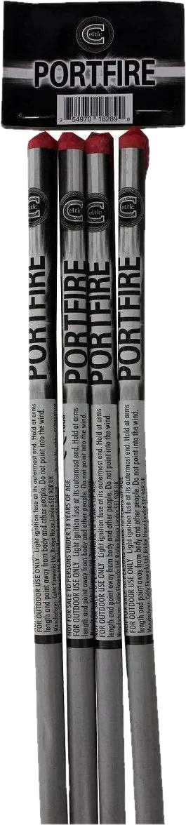 Portfires 4-pack handheld firework igniters by Celtic