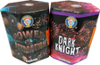 Twin pack of Power & Attraction and Dark Knight 1.3G firework cakes.