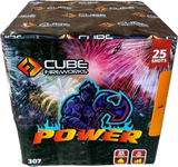 Power 25-shot F2 garden cake firework by Cube Fireworks