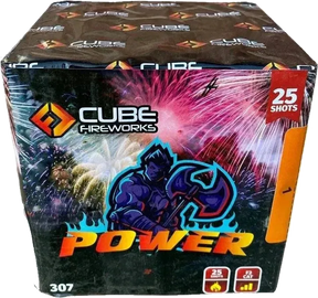 Power 25-shot F2 garden cake firework by Cube Fireworks