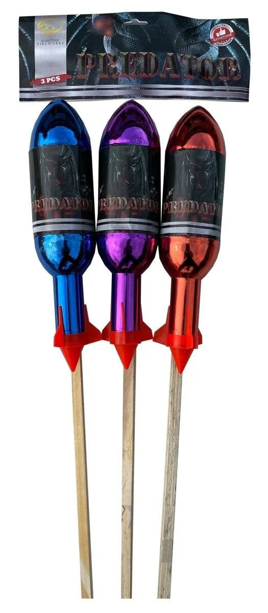 Predator 3-pack F3 rockets by Gemstone