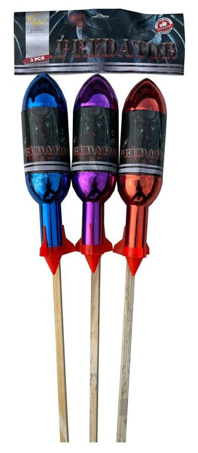 Predator 3-pack F3 rockets by Gemstone