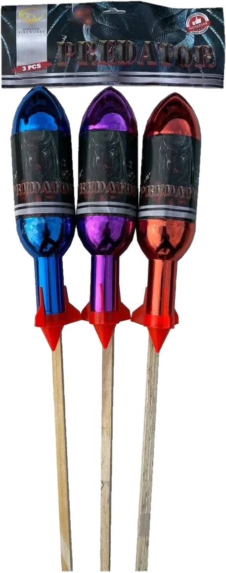 Predator 3-pack F3 rockets by Gemstone