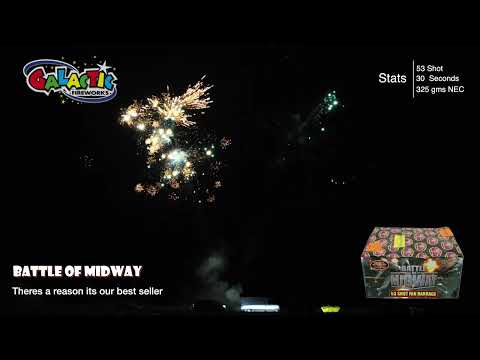 Battle Of Midway 53-shot fanned barrage demo by Bright Star