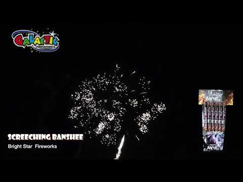 Demonstration of Screaming Banshee rockets launching with a loud screeching noise.